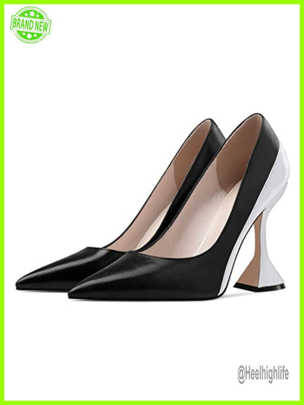 Women Pointed Toe Slip On Pumps Kitten High Heel Party Prom Dress Shoes